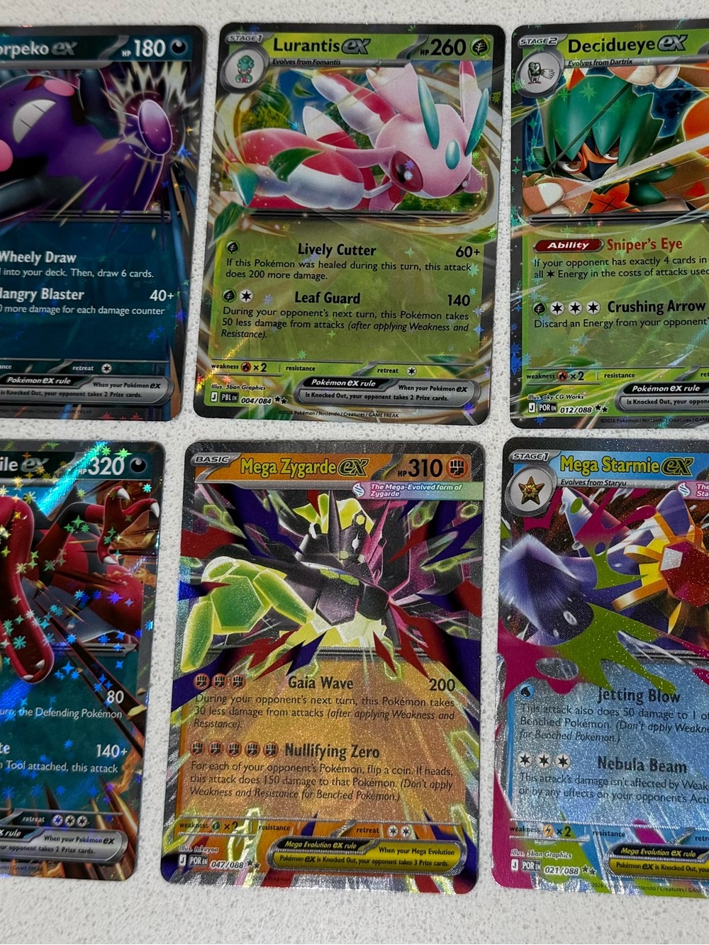 Pokemon EX & Mega EX Holo Card Lot